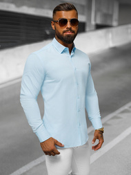 Pánska Košeľa Svetlo Modrá OZONEE O/V59