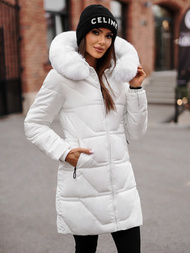 Dámska bunda biela OZONEE JS/16M9099/281