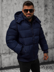 Pánska Bunda Námornícka Modrá OZONEE JS/27M8111