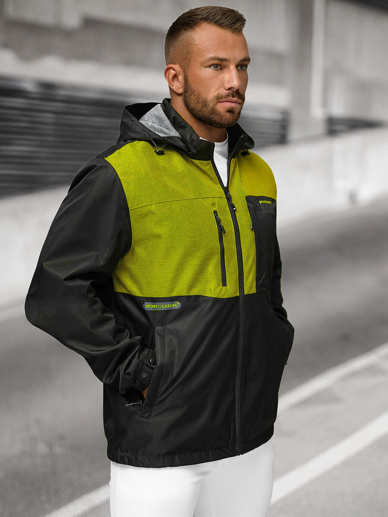 Pánska Bunda Čierna OZONEE JS/22M311/392Z