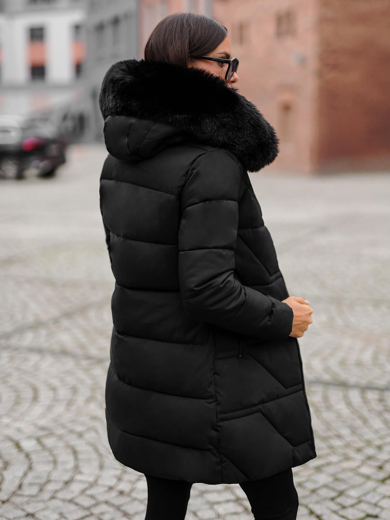 Dámska bunda čierna OZONEE JS/16M9099/392Z