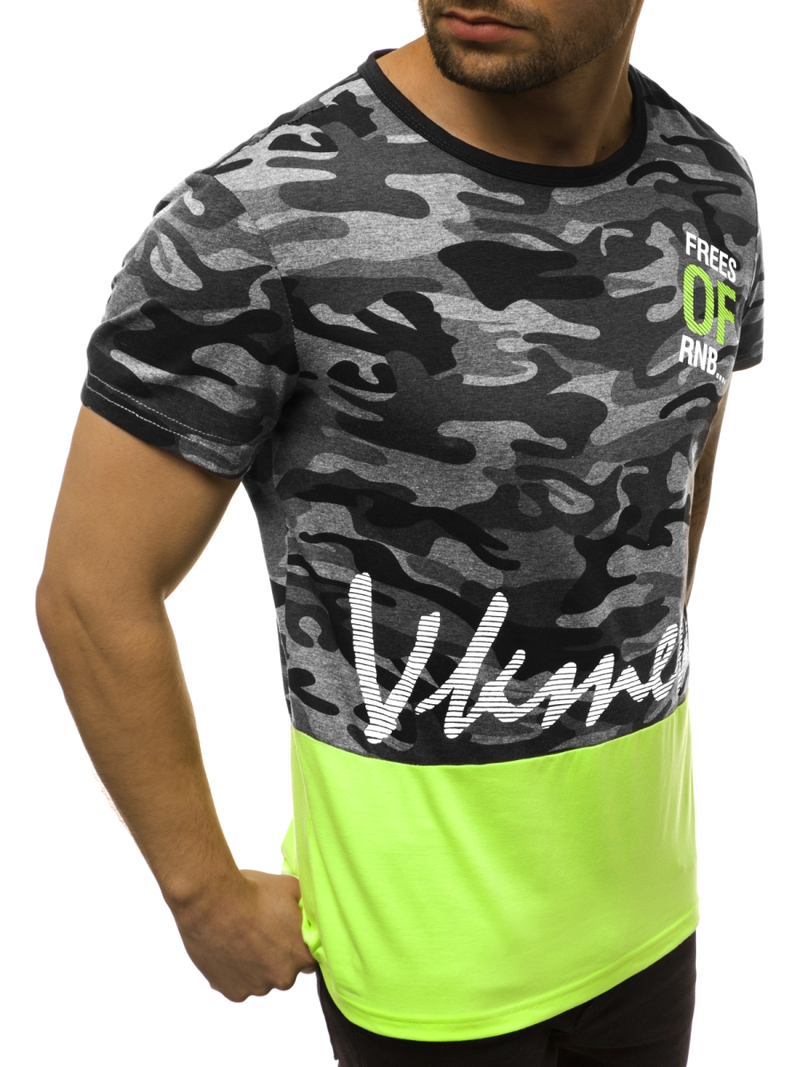 Pánske Tričko grafitový OZONEE JS/SS10978