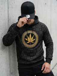 Pánska Mikina Čierna OZONEE O/B265Z