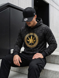 Pánska Mikina Čierna OZONEE O/B265Z