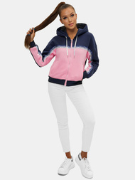 Dámska Mikina Tmavomodro-Ružová OZONEE JS/B26044Z