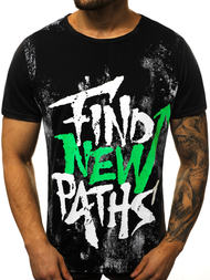 Pánske Tričko Čierne OZONEE JS/KS2013