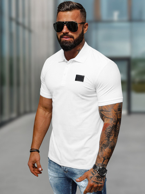 Pánska Polokošeľa Bielé OZONEE NB/MT3018Z