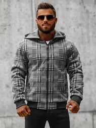 Pánska Bunda Sivá OZONEE O/3A58