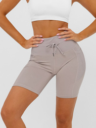 Krátke dámske legíny mocha OZONEE JS/XY24026S