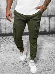 Pánske Chino Jogger Nohavice Zelené OZONEE NB/MP0201MV