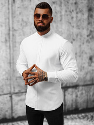 Pánska košeľa biela OZONEE O/V07