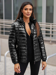 Dámska bunda čierna OZONEE JS/16M9106/392