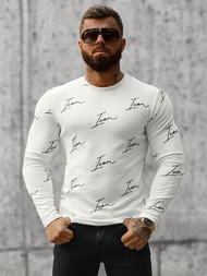 Pánska Mikina Biela OZONEE O/D7401