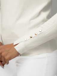 Dámsky Sveter Biele OZONEE JS/8004/8