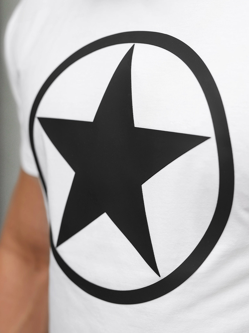 Pánske Tričko Biele OZONEE NB/MT3151