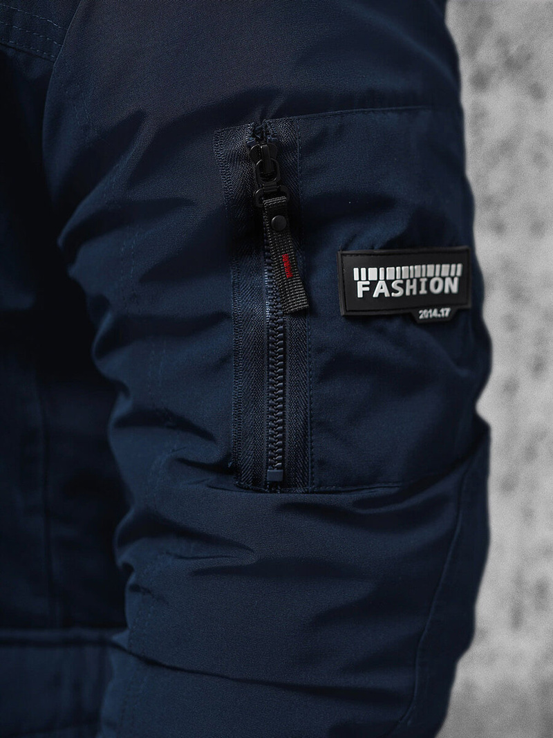 Pánska Bunda Námornícka Modrá OZONEE JS/5M718/215