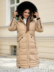 Dámska bunda béžová OZONEE O/W377Z