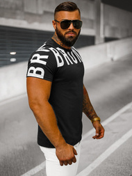 Pánske Tričko Čierne OZONEE O/8T1265/3