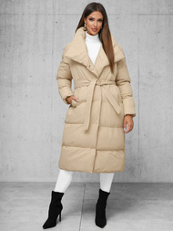 Dámska bunda béžová OZONEE JS/M737/62Z