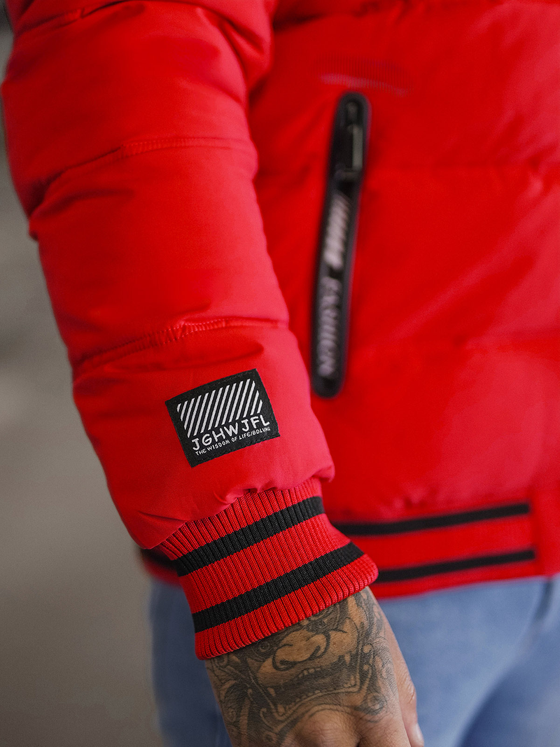 Pánska Bunda Červená OZONEE JS/57M7501/270