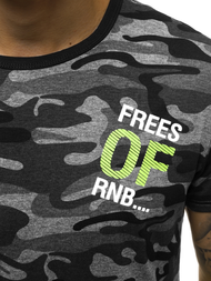 Pánske Tričko grafitový OZONEE JS/SS10978