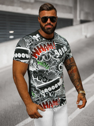 Pánske Tričko Čierne OZONEE O/T137/3