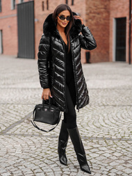 Dámska bunda čierna OZONEE JS/16M9100/392Z