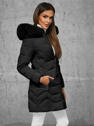 Dámska bunda čierna OZONEE JS/16M9121/392