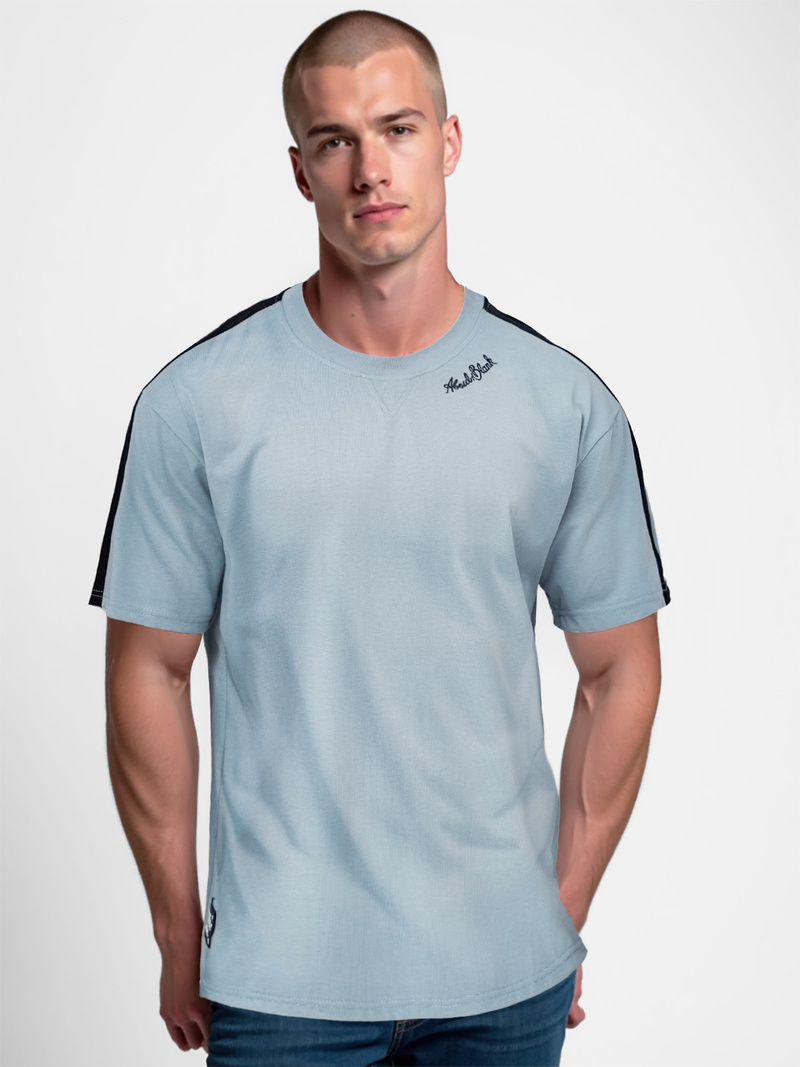 Pánske Tričko Svetlo Modrá OZONEE O/QQ1195Z