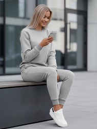 Dámska dvojdielna tepláková súprava sivý OZONEE JS/CKW01