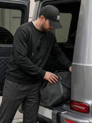 Pánska Mikina Čierna OZONEE JS/8B1991/3