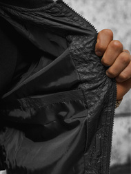 Pánska Bunda Čierna OZONEE O/3A179