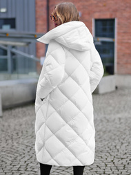 Dámska bunda biela OZONEE JS/5M3173/281Z