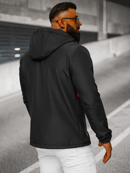 Pánska softshell Bunda Čierno-Červená OZONEE JS/HH022/1C