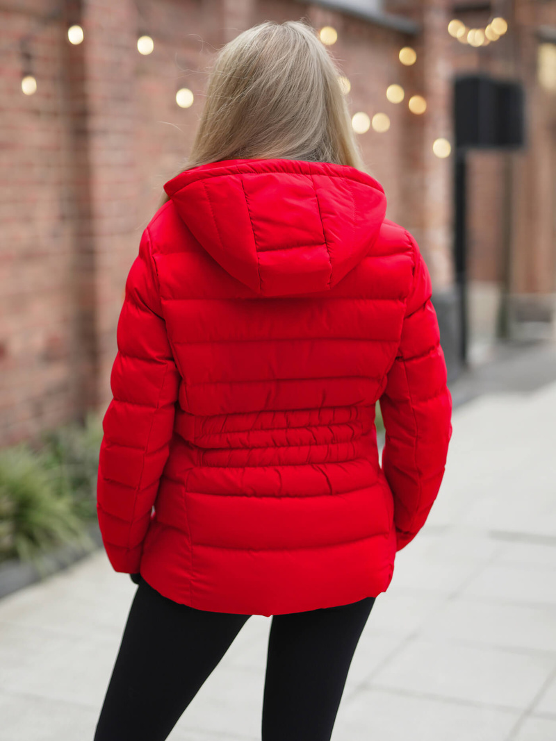 Dámska Zimná Bunda Červená OZONEE JS/M769/270Z