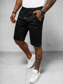 Pánske Chino Kraťasy Čierne OZONEE NB/MP0266N