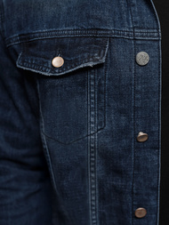 Pánska Riflová Bunda Šerpa Námornícka Modrá OZONEE NB/MJ517BS