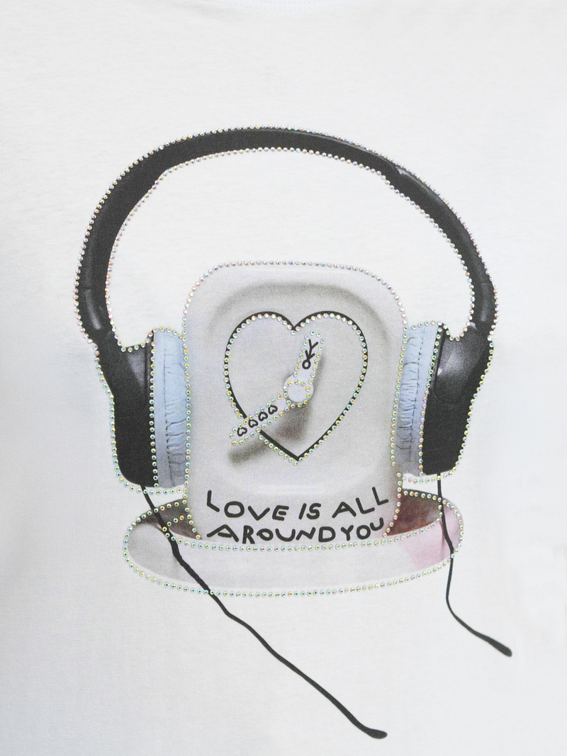 Dámske Tričko Bielo-Čierne OZONEE DJ77806