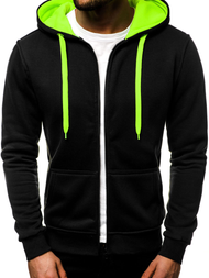 Pánska Mikina Čierno-Celadon OZONEE JS/2013