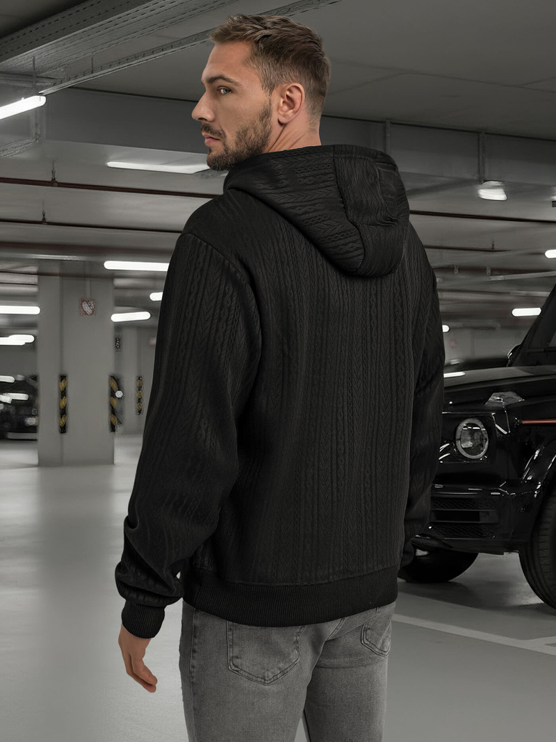 Pánska Mikina Čierna OZONEE O/3C577