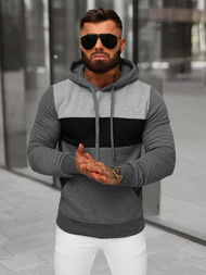 Pánska Mikina Grafitová OZONEE JS/8B1312/5