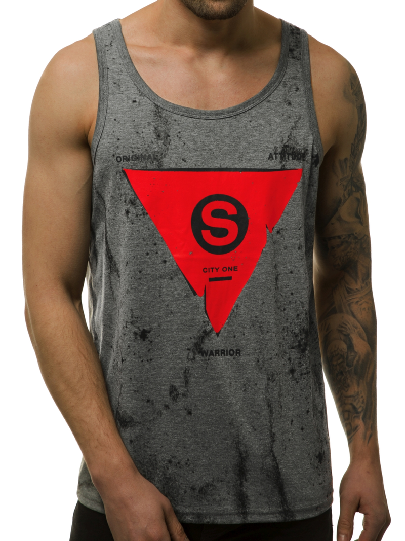 Pánske tielko grafitové OZONEE JS/SS11057