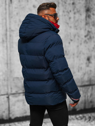 Pánska Bunda Námornícka Modrá OZONEE JS/5M771/215