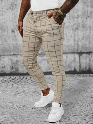 Pánske Chino Nohavice Béžové OZONEE O/P4009