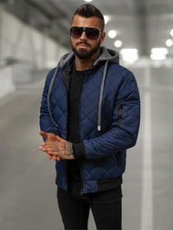 Pánska Bunda Námornícka Modrá OZONEE JS/8M986/215