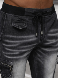 Pánske Jogger Nohavice Čierne OZONEE NB/MP0108N