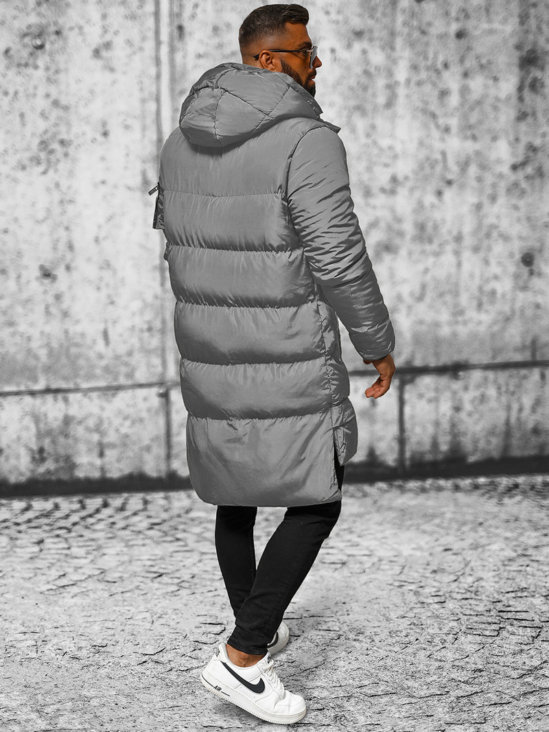 Pánska Bunda Sivá OZONEE O/M799