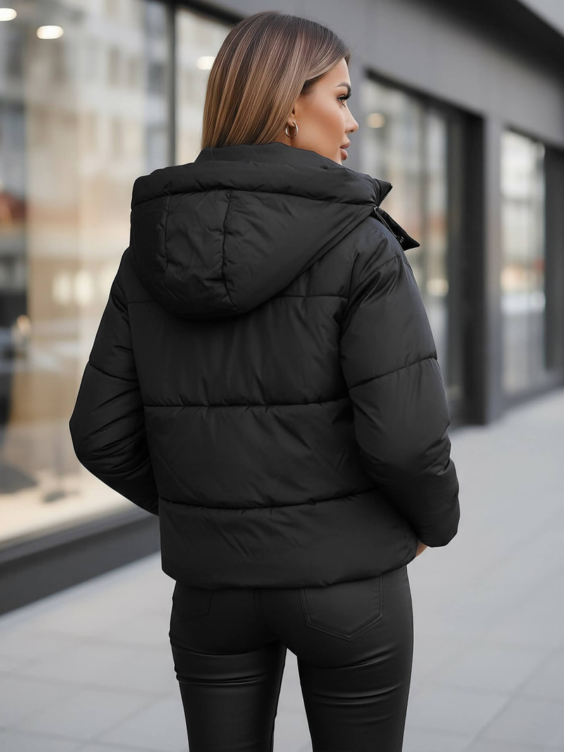 Dámska Bunda Čierna OZONEE JS/16M9188/392Z