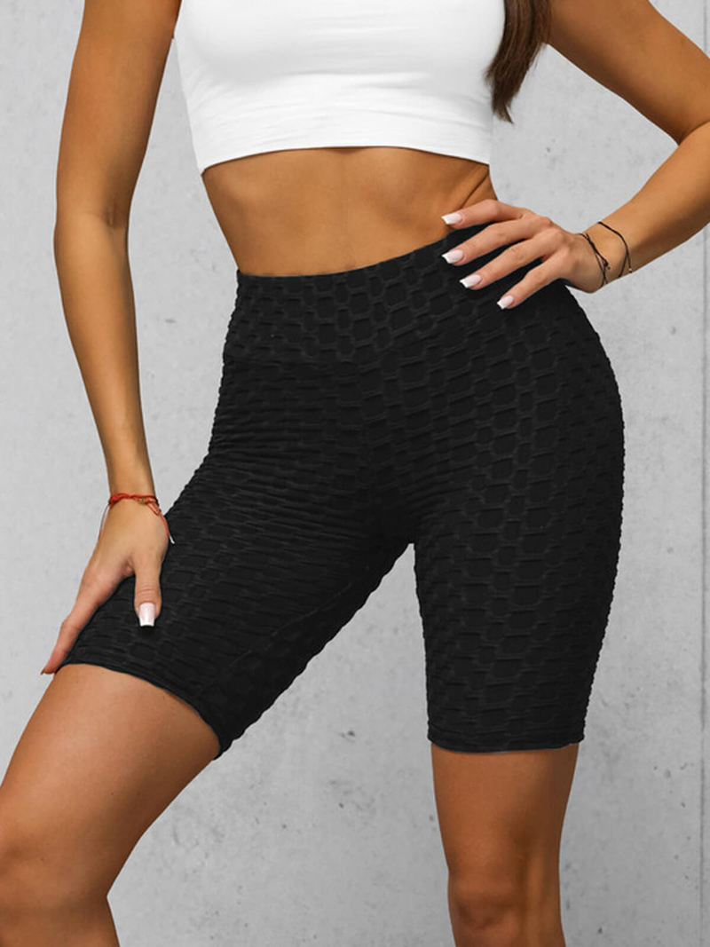 Krátke dámske legíny čierne OZONEE JS/17K593/3