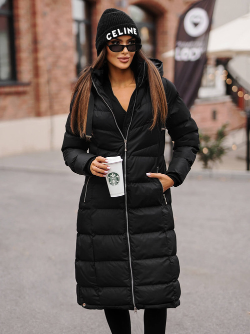 Dámska bunda čierna OZONEE JS/M736/392Z